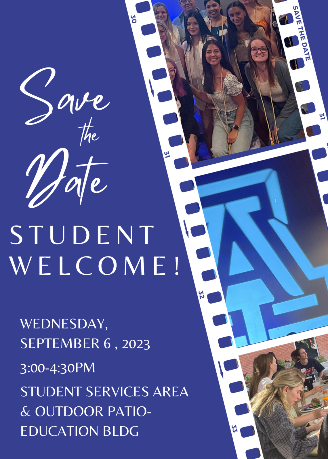 college of ed student welcome flyer