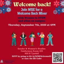 welcome back mixer graphic