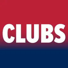 Red and Blue Gradient - Text = Clubs