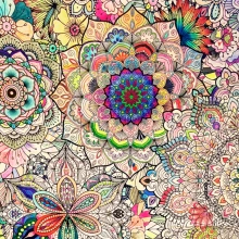 Giant mandala coloring board