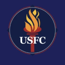 Torch with USFC written. 